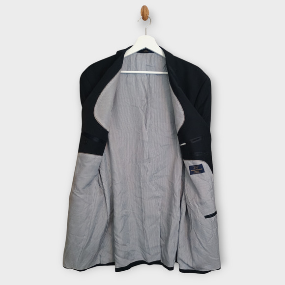 Brooks Brothers Blazer Men 48L Blue Gray Explorer Fitzgerald Career Sport Coat - Picture 2 of 12